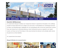 Tablet Screenshot of loewen-center.de